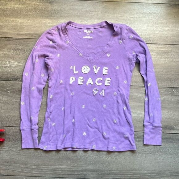 SM185 Old navy waffle knit long sleeve - Picture 1 of 3